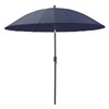 Corliving 8-ft Solid/Navy Blue Market Patio Umbrella