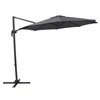 Corliving 9-ft Solid/Grey Offset Patio Umbrella