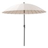 Corliving 8-ft Solid/Beige Market Patio Umbrella