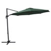 Corliving 9-ft Solid/Dark Green Offset Patio Umbrella