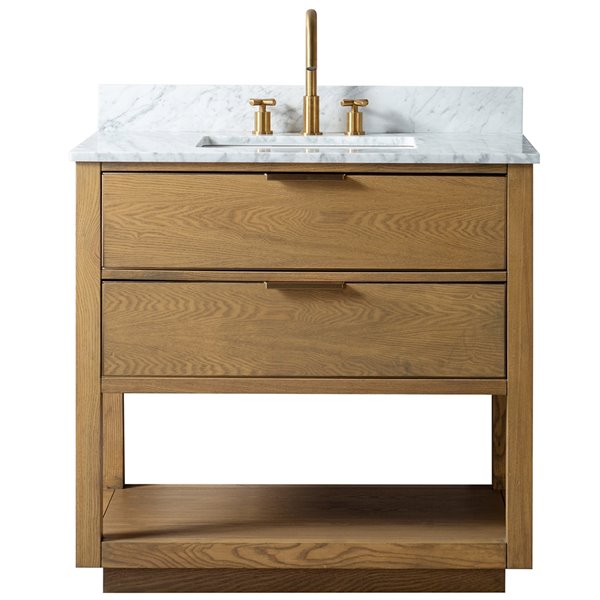 Light Oak Single Sink Bathroom Vanity, Natural Wood Vanity Canada