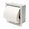 ALFI brand White Recessed Spring-Loaded Toilet Paper Holder