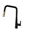 Stylish Turin Gold 1-Handle Deck Mount High-Arc Handle/Lever Kitchen Faucet