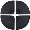 CASA Inc. 4-Plate Black Patio Umbrella Base