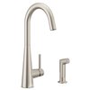 MOEN Sleek 1-handle Deck Mount High-arc Handle/lever Residential Kitchen Faucet - Spot Resist Stainless