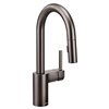 MOEN Align 1-handle Deck Mount Pull-down Handle/lever Residential Kitchen Faucet in Black Stainless