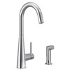 MOEN Sleek 1-handle Deck Mount High-arc Handle/lever Residential Kitchen Faucet in Chrome
