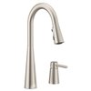 MOEN Sleek 1-handle Deck Mount Pull-down Handle/lever Residential Kitchen Faucet (Spot Resist Stainless)