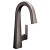 MOEN Black Stainless 1-handle Deck Mount High-arc Handle/lever Residential Kitchen Faucet