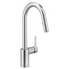 MOEN Align Chrome 1-handle Deck Mount Pull-down Handle/lever Residential Kitchen Faucet
