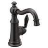MOEN Weymouth Matte Black 1-handle Single Hole Watersense Labeled Bathroom Sink Faucet (Drain Included)