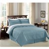 Swift Home 6-piece Light Blue Twin Extra Long Comforter Set