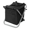 Marin Collection Black Insulated Cooler Backpack/Folding Chair