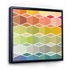 Designart 46-in x 46-in Flanneur with Black Wood Framed Mid-Century Modern Canvas Wall Panel