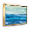 Designart 36-in x 46-in Out to Sea Nautical & Beach Canvas Wall Panel with Gold Frame