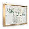 Designart Gold Wood Framed 24-in x 32-in Beautiful Flower Composition Canvas Wall Panel