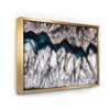 Designart 32-in x 42-in Backlit Mineral Macro Abstract Canvas Wall Art Print with Gold Wood Frame