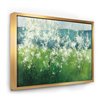 Designart 36-in x 46-in Green Mountain Spring Canvas Wall Panel with Gold Wood Frame
