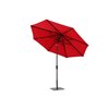 Modern Muse 10-ft Canvas Red Market Patio Umbrella Push-button