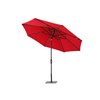 Modern Muse 10-ft Canvas Red Market Patio Umbrella Crank