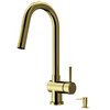 Gramercy Pull Down Kitchen Faucet in Matte Brushed Gold