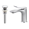 Transform Lincoln Chrome 1-Handle Bathroom Sink Faucet with Drain and Deck Plate