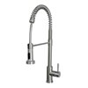 Transform Salem Brushed Nickel 1-Handle Pull-Down Kitchen Faucet with Deck Plate