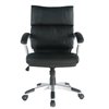 TygerClaw Contemporary Ergonomic Adjustable Height Swivel Manager Chair in Black