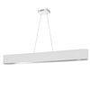 Dainolite Aubrey Modern/Contemporary Matte White and Silver 51-in LED Pendant Light