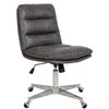 Homycasa Steffen Brown Contemporary Ergonomic Adjustable Height Swivel Desk Chair