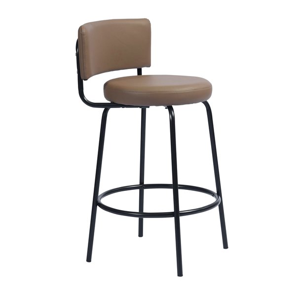 Furniturer Chive Brown Counter Height, 22 High Bar Stools