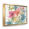 Designart 36-in x 46-in My French Garden with Gold Wood Framed Canvas Wall Panel