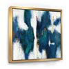 Designart Metal Wall Art Gold Wood Framed 30-in H X 30-in W Abstract Canvas Wall Panel