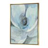 Designart 40-in x 30-in Watercolour Moolight Magnolia I with Gold Wood Framed Wall Panel