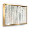 Designart 36-in x 46-in A Woodland Walk into the Forest III with Gold Wood Framed Wall Panel