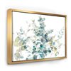 Designart 36-in x 46-in Eucalyptus Natural Element with Gold Wood Framed Wall Panel