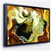 Designart 14-in x 22-in Metaphorical Inner Self with Black Wood Framed Canvas Wall Panel