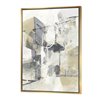 Designart 40-in x 30-in Glam Cream Dream IV with Gold Wood Framed Canvas Wall Panel