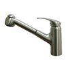 Whitehaus Collection Marlin Brushed Nickel 1-handle Deck Mount Pull-out Handle/lever Commercial Kitchen Faucet