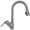 Whitehaus Collection Rainforest in Polished Chrome 1-handle Deck Mount Pull-down Handle/lever Residential Kitchen Faucet