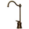 Whitehaus Collection Point Of Use 1-handle Deck Mount Low-Arc Handle/Lever Residential Kitchen Faucet (Antique Brass)