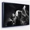 Designart 32-in x 42-in Antelope Canyon with Black Wood Framed Canvas Wall Panel