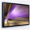 Designart 18-in x 34-in Bright Purple Shade Upward with Black Wood Framed Canvas Wall Panel