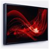 Designart 12-in x 20-in Dark Red Vector Illustration with Black Wood Framed Canvas Wall Panel