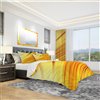 Designart 3-Piece Yellow Queen Modern & Contemporary Bedding Set
