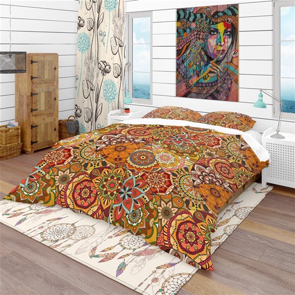 Bohemian Eclectic Twin Duvet Cover, Twin Size Duvet Covers Canada