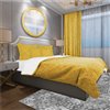 Designart Yellow and Gold 3-Piece Twin Duvet Cover Set