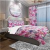 Designart 3-Piece Pink Modern & Contemporary Twin Duvet Cover Set