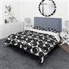 Designart 3-Piece Black Queen  Modern & Contemporary Bedding Set