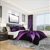 Designart 3-Piece Purple Modern & Contemporary King Duvet Cover Set